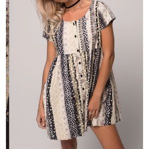 Motel Rocks Grunge BabyDoll Dress Size Small *NWT*